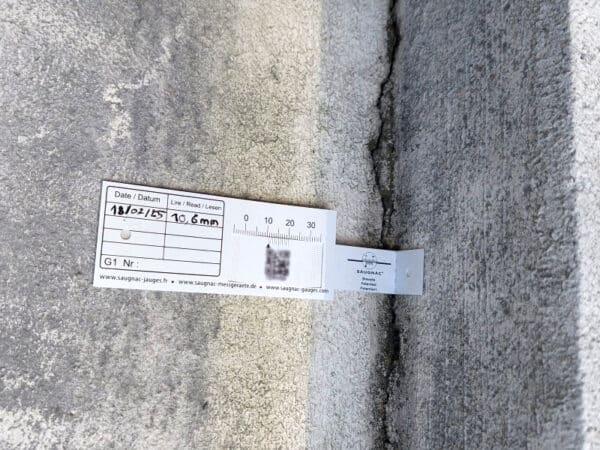 Rissverfolgung Winkel mit G1-Messgerät