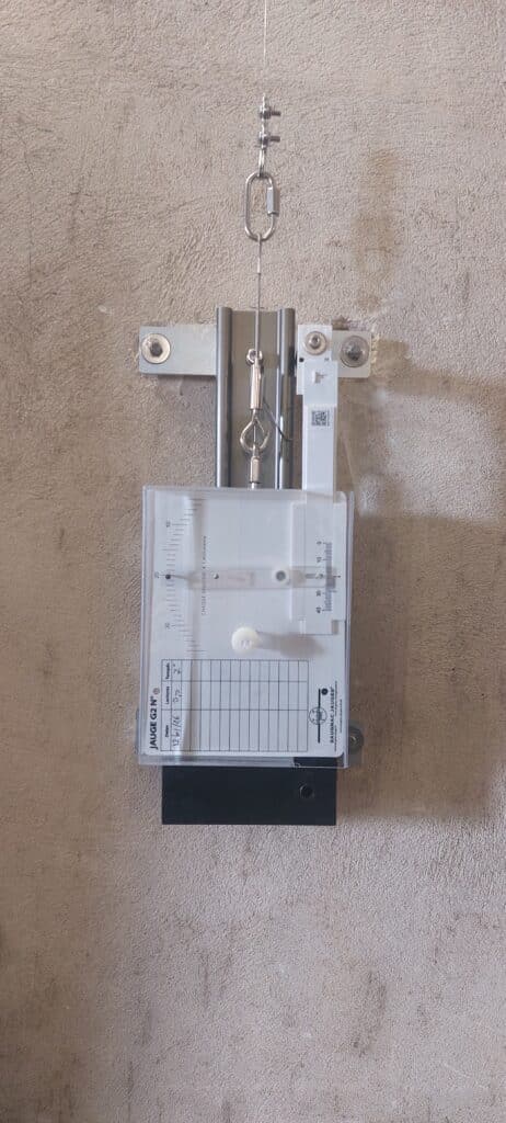 Installation des mechanischen G20 Extensometers