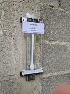 Positionierung des G5+ Neigungsmessers in flacher Position