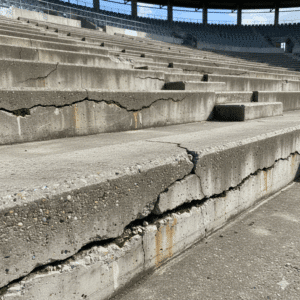 Illustration Rissbildung Tribüne