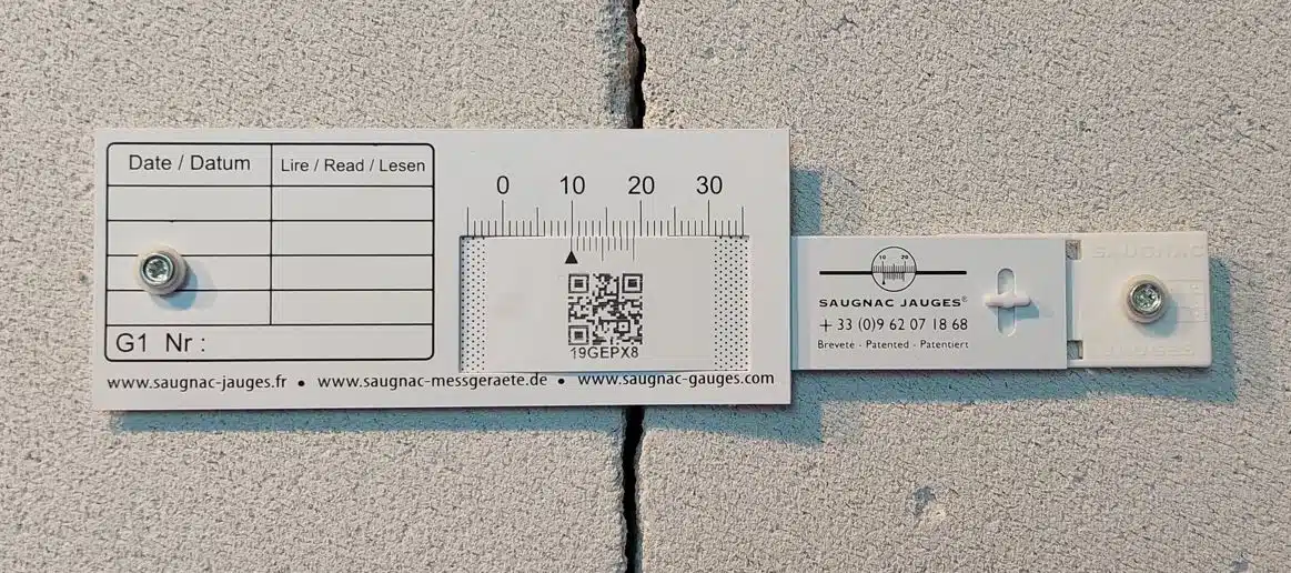 Rissmesslehre - Rissmonitor G1 mit QR-Code