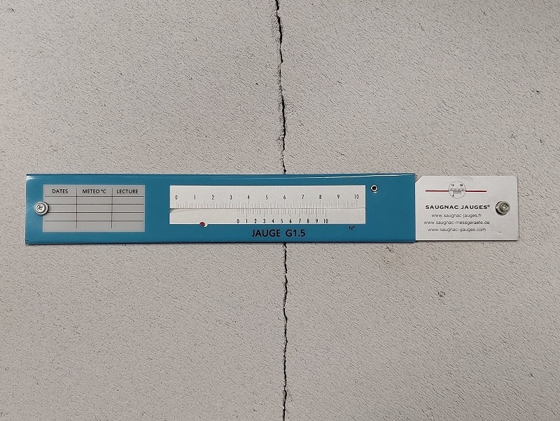 Rissmonitor G1.5 - Aus Metall zum Nachführen auf 0,02 mm