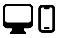 PC- und Smartphone-Symbol