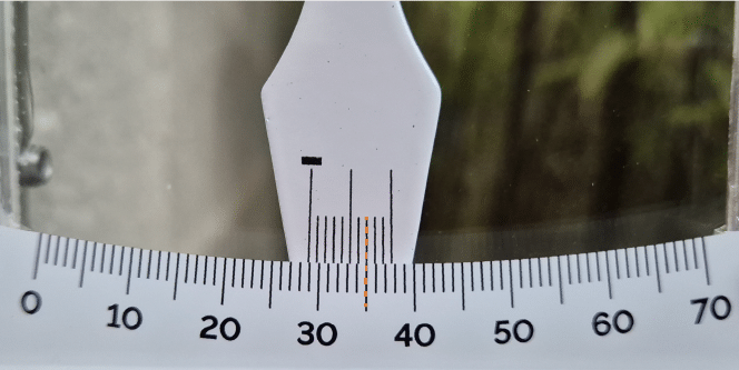 Ableseprinzip des Neigungsmessers G5+