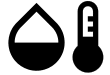 Symbol Temperatur und Luftfeuchtigkeit